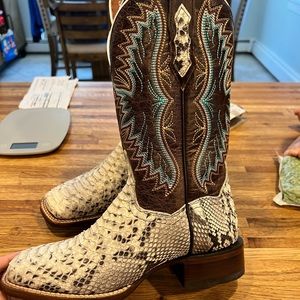 Dan Post genuine python boots 7.5